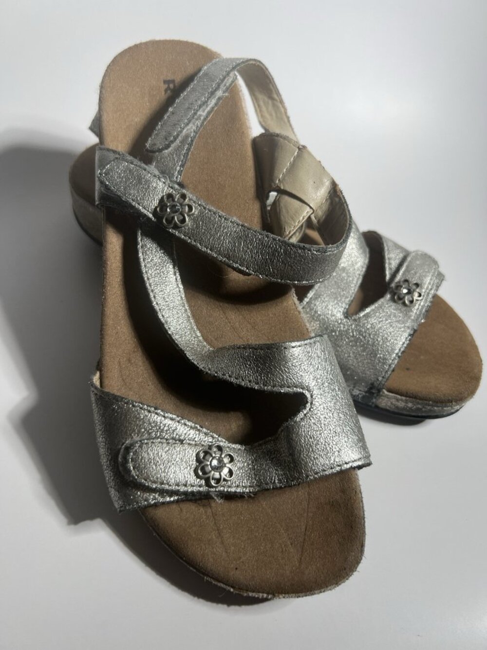 Romika Metallic Leather Comfort Sandals Women’s EU 38 US 7.5 - Picture 10 of 11